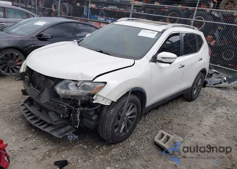 2016 Nissan Rogue Sl z USA, uszkodzony, nr VIN 5N1AT2MT7GC896653